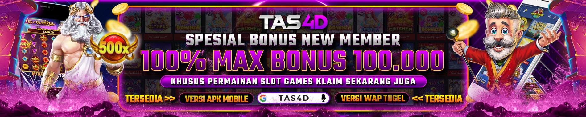 bonus new member tas4d